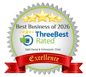 Threebestrated badge